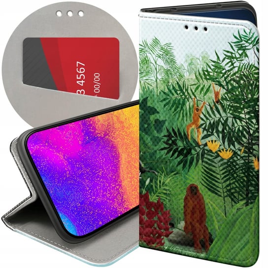 ETUI Z KLAPKĄ DO MOTOROLA MOTO G13 / 23 WZORY HENRI ROUSSEAU PEJZAŻ MALARZ Motorola