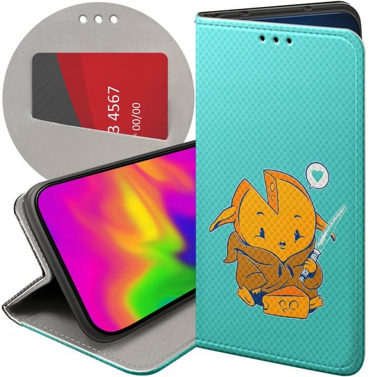 ETUI Z KLAPKĄ DO MOTOROLA MOTO G14 WZORY BABY SŁODKIE CUTE FUTERAŁ CASE Motorola