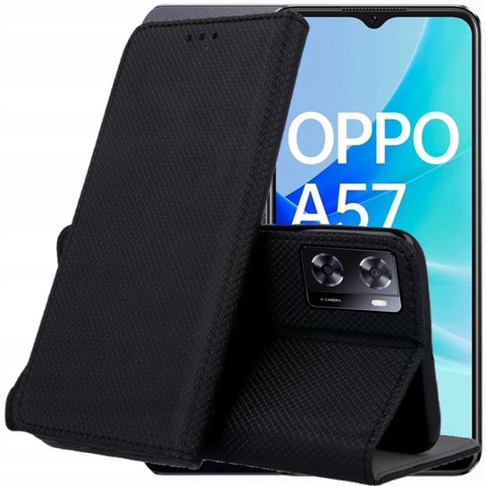 Etui Z Klapką Do Motorola Moto G22 4G Czarne Zamykane Magnetyczne Kabura Motorola