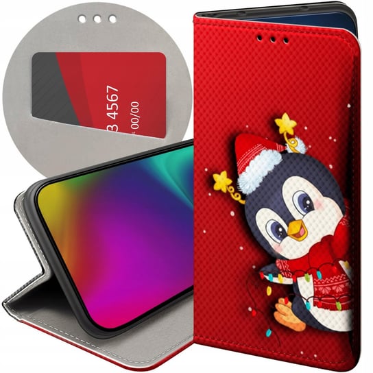 Etui Z Klapką Do Motorola Moto G22 4G Wzory Święta Christmas Mikołaj Case Motorola