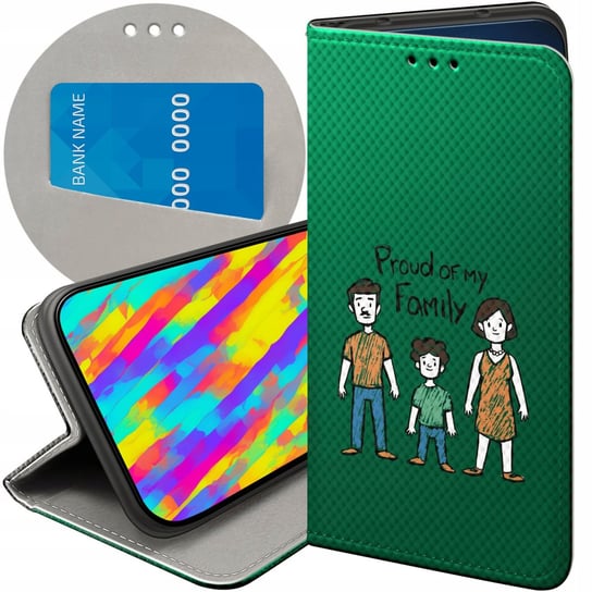 Etui Z Klapką Do Motorola Moto G32 Wzory Rodzina Familia Dom Futerał Case Motorola