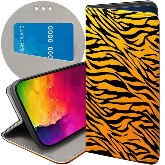 ETUI Z KLAPKĄ DO MOTOROLA MOTO G32 WZORY TYGRYS TYGRYESK TIGER FUTERAŁ CASE Motorola