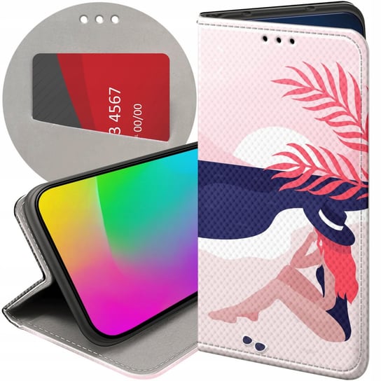 ETUI Z KLAPKĄ DO MOTOROLA MOTO G42 WZORY LATO SUMMER VIBE CHILLOUT FUTERAŁ Motorola