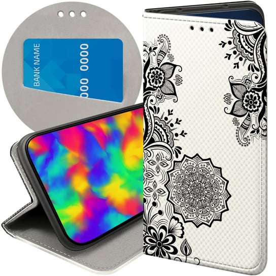 ETUI Z KLAPKĄ DO MOTOROLA MOTO G42 WZORY MANDALA BUDDYZM SZTUKA WZORY CASE Motorola