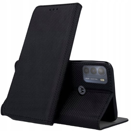 Etui Z Klapką Do Motorola Moto G50 Czarne Zamykane Magnetyczne Kabura Flip Motorola