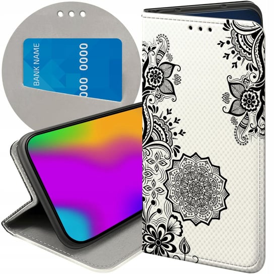 ETUI Z KLAPKĄ DO MOTOROLA MOTO G51 5G WZORY MANDALA BUDDYZM SZTUKA WZORY Motorola