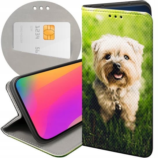 Etui Z Klapką Do Motorola Moto G52 Wzory Pieski Psiaki Dogs Futerał Case Motorola