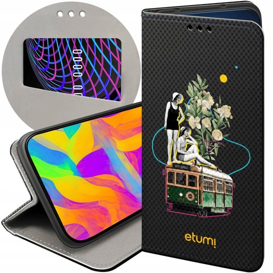 ETUI Z KLAPKĄ DO MOTOROLA MOTO G6 PLAY WZORY MIX PRZESZŁOŚĆ ORYGINALNE CASE Motorola