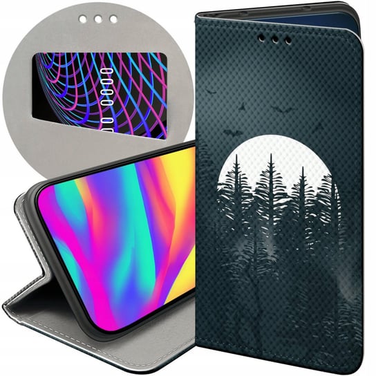 ETUI Z KLAPKĄ DO MOTOROLA MOTO G6 PLAY WZORY MROCZNE HORROR STRASZNE CASE Motorola