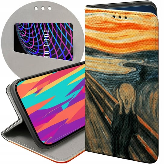 ETUI Z KLAPKĄ DO MOTOROLA MOTO G60S WZORY EDVARD MUNCH KRZYK MALARSTWO CASE Motorola