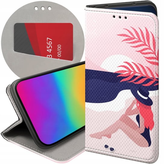 ETUI Z KLAPKĄ DO MOTOROLA MOTO G60S WZORY LATO SUMMER VIBE CHILLOUT FUTERAŁ Motorola