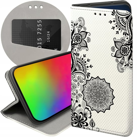 ETUI Z KLAPKĄ DO MOTOROLA MOTO G62 5G WZORY MANDALA BUDDYZM SZTUKA WZORY Motorola