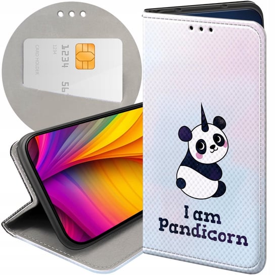 ETUI Z KLAPKĄ DO MOTOROLA MOTO G62 5G WZORY MISIE KOALA MIŚ FUTERAŁ CASE Motorola