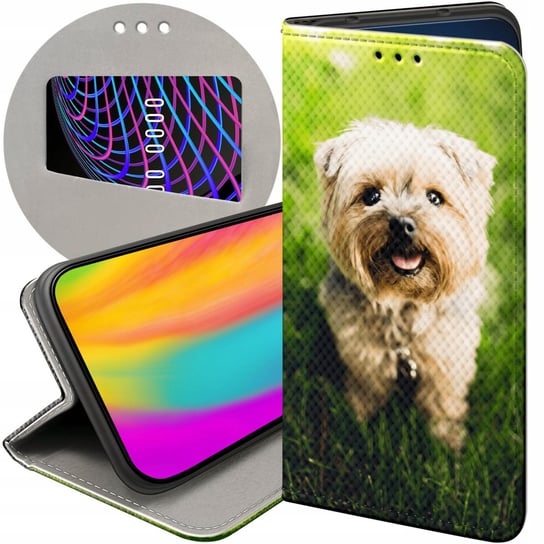 Etui Z Klapką Do Motorola Moto G71 5G Wzory Pieski Psiaki Dogs Futerał Case Motorola