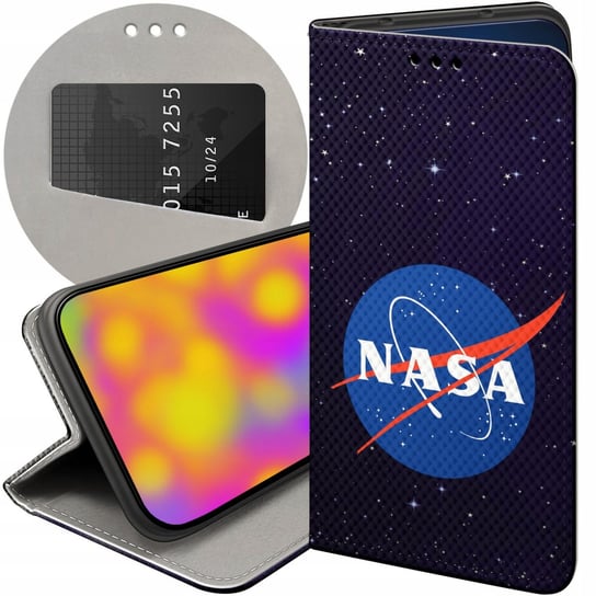 ETUI Z KLAPKĄ DO MOTOROLA MOTO G73 WZORY NASA KOSMOS ASTRONOMIA GWIAZDY Motorola