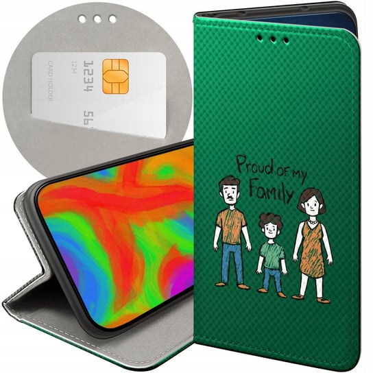 Etui Z Klapką Do Motorola Moto G8 Power Wzory Rodzina Familia Dom Futerał Motorola