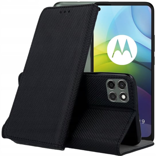 Etui Z Klapką Do Motorola Moto G9 Power Czarne Zamykane Magnetyczne Kabura Motorola