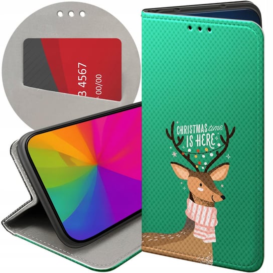 Etui Z Klapką Do Motorola One Wzory Świąteczne Christmass Święta Futerał Motorola