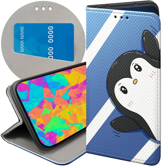 ETUI Z KLAPKĄ DO NOKIA 3.4 WZORY PINGWINEK PINGWIN HAPPY FEET FUTERAŁ CASE Nokia