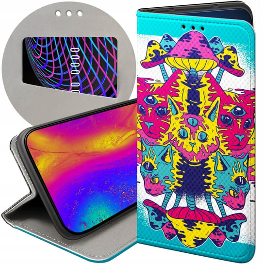 ETUI Z KLAPKĄ DO NOKIA 5.4 WZORY PSYCHO LSD PSYCHODELIC GRZYBKI FUTERAŁ Nokia