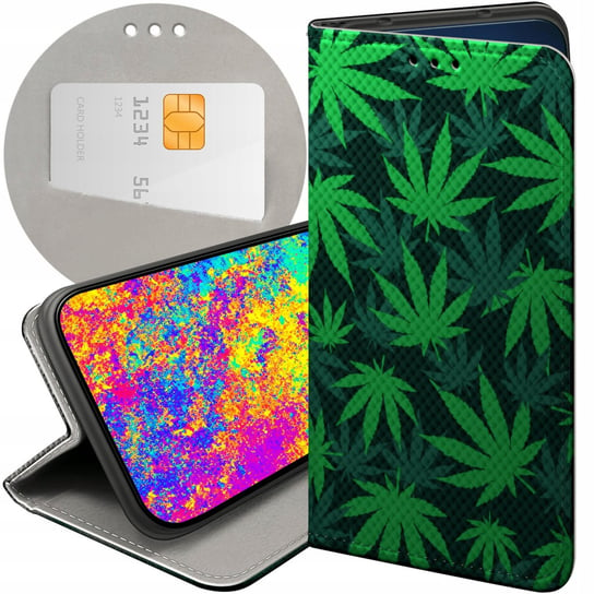 ETUI Z KLAPKĄ DO NOKIA G11 / G21 WZORY DLA PALACZY SMOKER WEED JOINT CASE Nokia