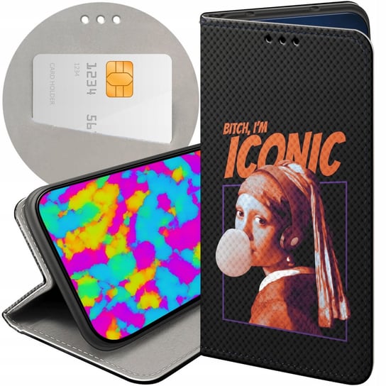 ETUI Z KLAPKĄ DO NOKIA G11 / G21 WZORY LEONARDO DA VINCI SZTUKA MODERN CASE Nokia