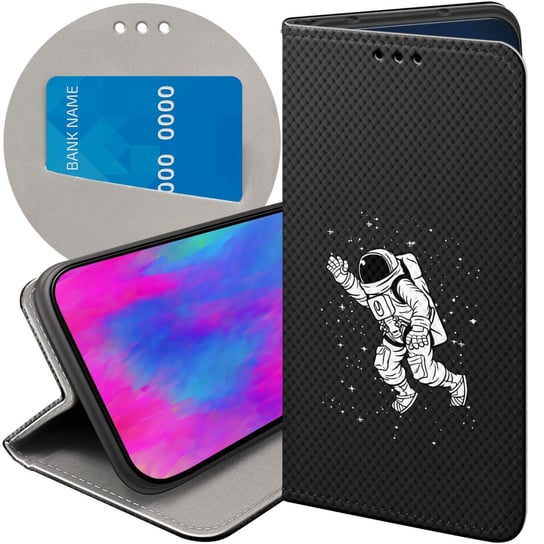 ETUI Z KLAPKĄ DO ONEPLUS 11 5G WZORY ASTRONAUTA KOSMONAUTA RAKIETA FUTERAŁ OnePlus