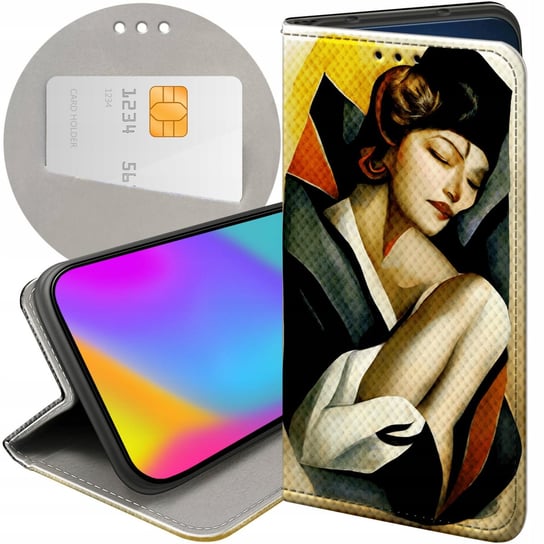 ETUI Z KLAPKĄ DO ONEPLUS NORD 2T 5G WZORY ART DECO ŁEMPICKA TAMARA BARBIER OnePlus