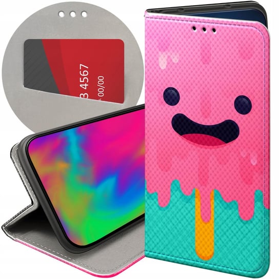 ETUI Z KLAPKĄ DO ONEPLUS NORD 2T 5G WZORY CANDY FUTERAŁ POKROWIEC CASE OnePlus