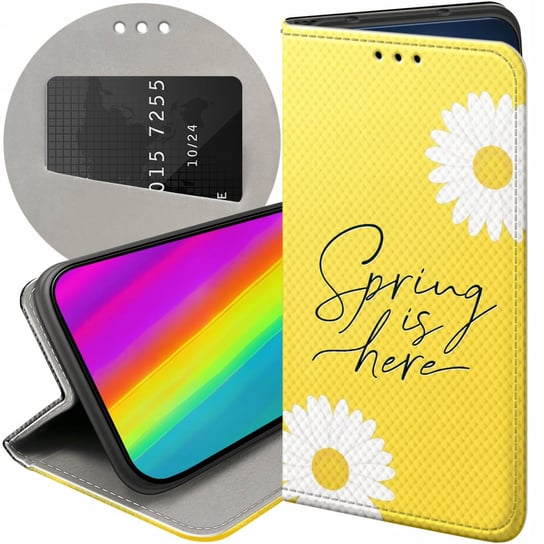 ETUI Z KLAPKĄ DO OPPO A15 / A15S WZORY WIOSNA WIOSENNE SPRING FUTERAŁ CASE Oppo