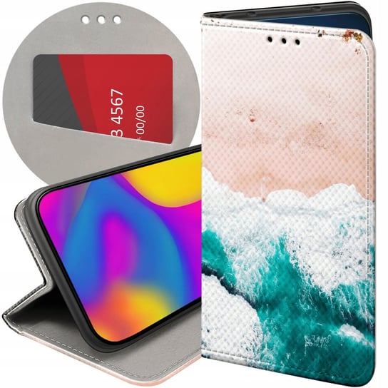 ETUI Z KLAPKĄ DO OPPO A17 WZORY NATURA PRZYRODA KRAJOBRAZY FUTERAŁ CASE Oppo