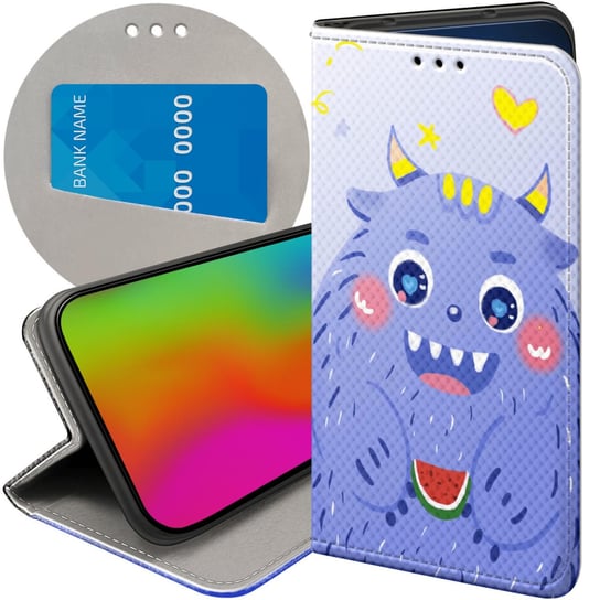 ETUI Z KLAPKĄ DO OPPO A38 4G WZORY POTWORY POTWÓR MONSTER FUTERAŁ POKROWIEC Oppo