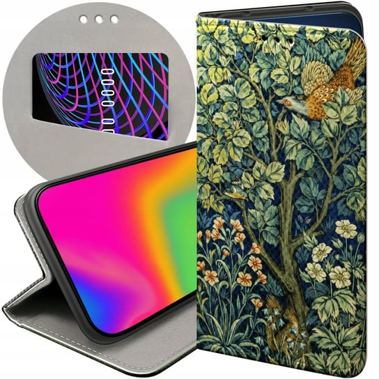 ETUI Z KLAPKĄ DO OPPO A38 4G WZORY WILLIAM MORRIS ARTS AND CRAFTS TAPETY Oppo