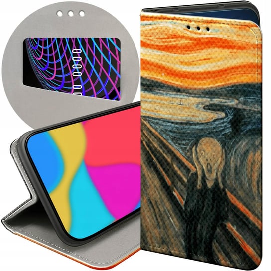 ETUI Z KLAPKĄ DO OPPO A53S / A53 2020 WZORY EDVARD MUNCH KRZYK MALARSTWO Oppo