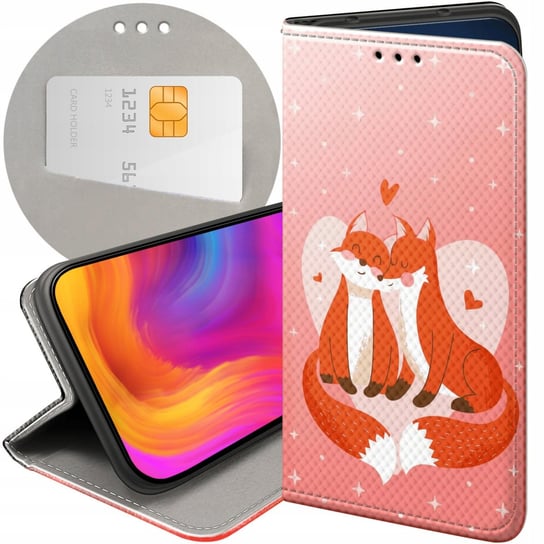 ETUI Z KLAPKĄ DO OPPO A57 2022 WZORY LOVE MIŁOŚĆ ZAKOCHANIE FUTERAŁ CASE Oppo