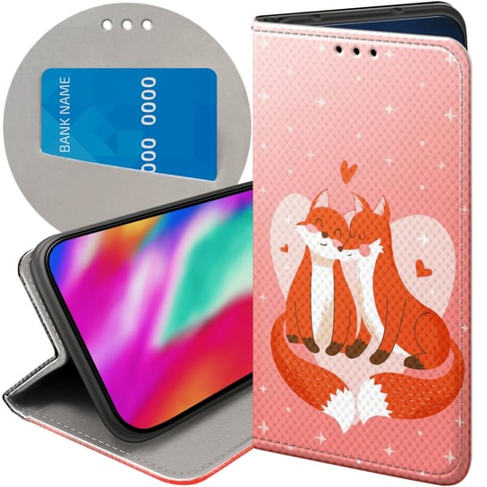 ETUI Z KLAPKĄ DO OPPO A78 4G WZORY LOVE MIŁOŚĆ ZAKOCHANIE FUTERAŁ POKROWIEC Oppo