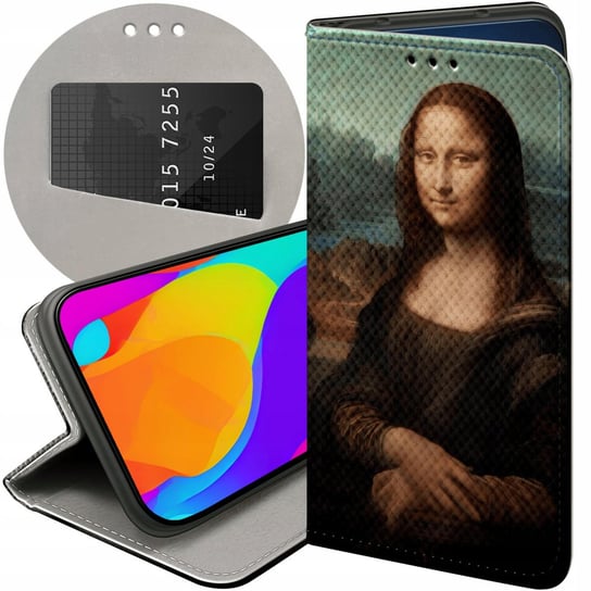 ETUI Z KLAPKĄ DO OPPO A78 5G / A58 5G WZORY LEONARDO DA VINCI MONA ŁASICZKA Oppo