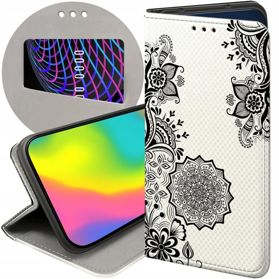 ETUI Z KLAPKĄ DO OPPO A91 WZORY MANDALA BUDDYZM SZTUKA WZORY FUTERAŁ CASE Oppo