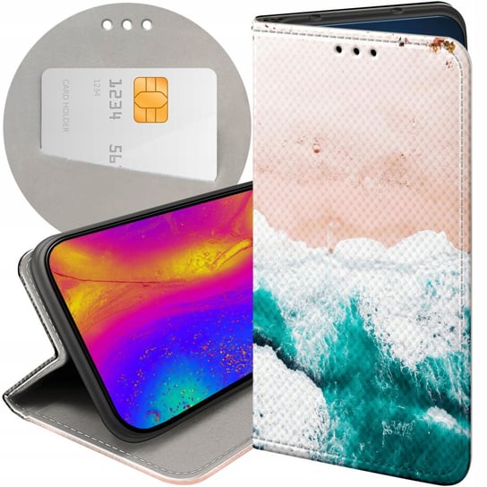 ETUI Z KLAPKĄ DO OPPO A91 WZORY NATURA PRZYRODA KRAJOBRAZY FUTERAŁ CASE Oppo