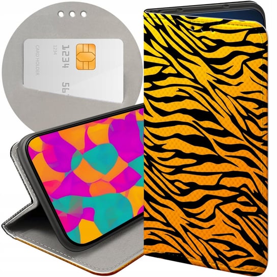 ETUI Z KLAPKĄ DO OPPO A98 5G WZORY TYGRYS TYGRYESK TIGER FUTERAŁ POKROWIEC Oppo