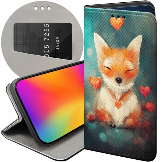 Etui Z Klapką Do Oppo Find X5 Wzory Liski Lisy Fox Futerał Pokrowiec Case Oppo