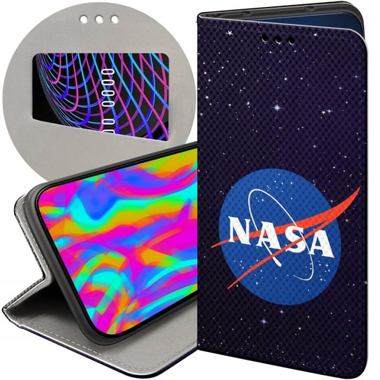 ETUI Z KLAPKĄ DO OPPO FIND X5 WZORY NASA KOSMOS ASTRONOMIA GWIAZDY FUTERAŁ Oppo