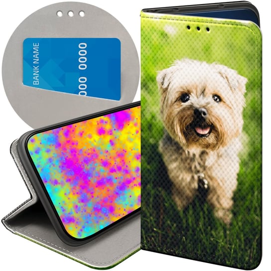 ETUI Z KLAPKĄ DO OPPO RENO 10 5G / 10 PRO 5G WZORY PIESKI PSIAKI DOGS CASE Oppo