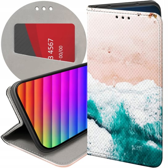 ETUI Z KLAPKĄ DO OPPO RENO 5 5G WZORY NATURA PRZYRODA KRAJOBRAZY FUTERAŁ Oppo