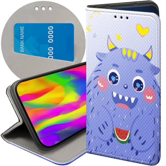 ETUI Z KLAPKĄ DO OPPO RENO 5 5G WZORY POTWORY POTWÓR MONSTER FUTERAŁ CASE Oppo