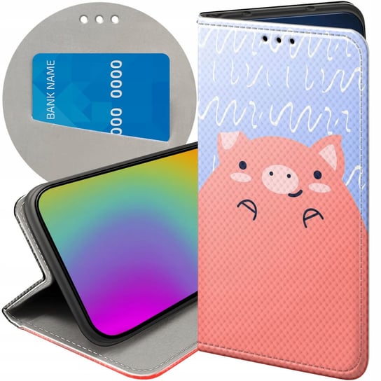 ETUI Z KLAPKĄ DO OPPO RENO 5 5G WZORY ŚWINKA PEPPA BAJKA FUTERAŁ POKROWIEC Oppo