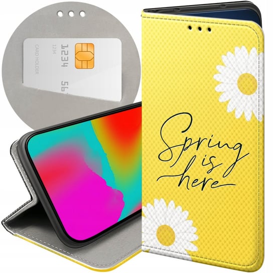 ETUI Z KLAPKĄ DO OPPO RENO 5 5G WZORY WIOSNA WIOSENNE SPRING FUTERAŁ CASE Oppo