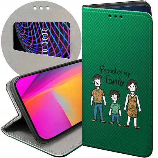 Etui Z Klapką Do Oppo Reno 5 Lite Wzory Rodzina Familia Dom Futerał Case Oppo