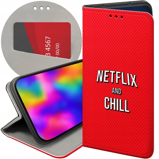 ETUI Z KLAPKĄ DO OPPO RENO 5Z WZORY NETFLIX SERIALE FILMY KINO FUTERAŁ CASE Oppo