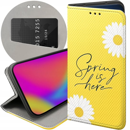 ETUI Z KLAPKĄ DO OPPO RENO 6 5G WZORY WIOSNA WIOSENNE SPRING FUTERAŁ CASE Oppo